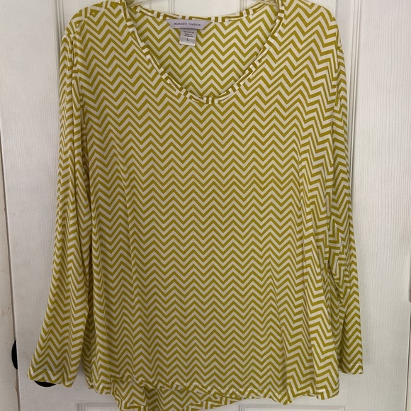 Women's Sz L Nomadic Traders Large Chevron Hi Low Top - Picture 1 of 3